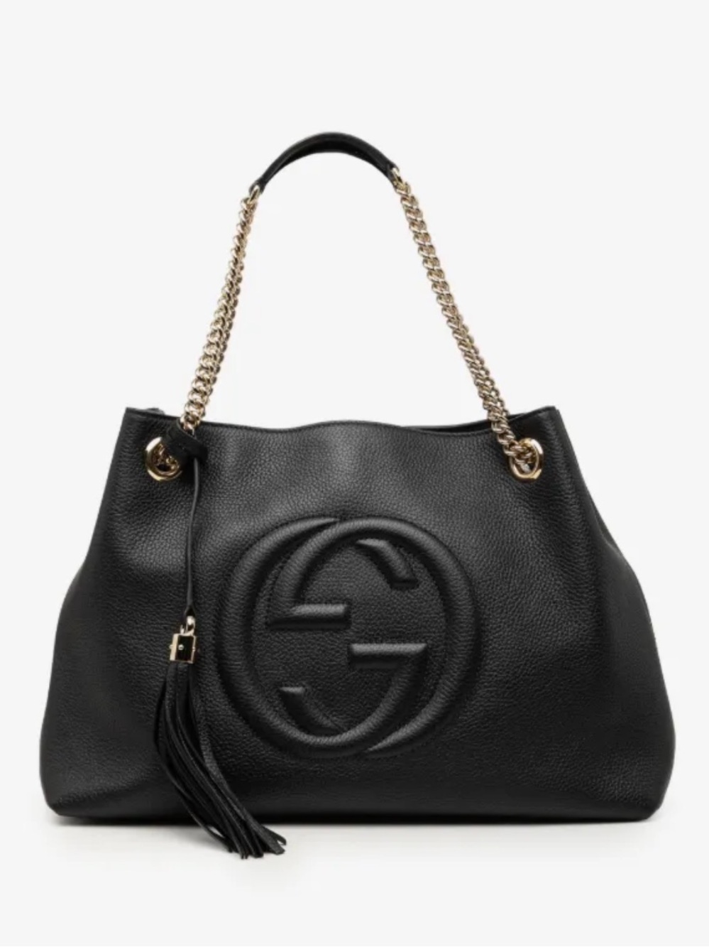 Gucci Pre-Owned 2000-2015 Medium Calfskin Soho Chain tote bag in black
